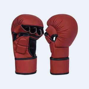 Guantes de Boxeo MMA Hechos a Medida OEM, Calidad Premium, Cuero Vacuno 100% Genuino, Color Personalizado, Entrenamiento Diario para Adultos - Product Image 1