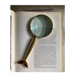 Lupa de metal de primera calidad con lente cristalina, ideal para lectura de libros, coleccionismo de sellos y trabajos de afición. - Product Image 2