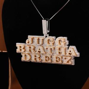 Pendentif Moissanite Hip Hop de Luxe en Argent 925 de Qualité Supérieure pour Homme, Bijou Givré Tendance, Cadeau Idéal pour Mariage et Fête, Meilleur Prix du Marché - Product Image 3