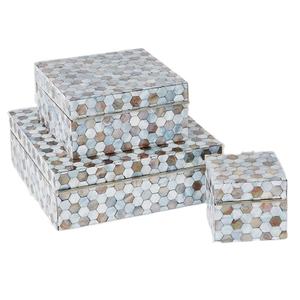 Meilleure qualité boîte à bijoux en bois de style moderne incrustation de nacre et incrustation d'os stockage pour Offre Spéciale vaisselle emballage d'article - Product Image 2