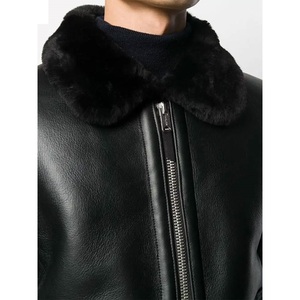 Chaqueta de cuero nueva para mujer / Chaqueta de invierno de piel de alta calidad para hombre / Chaqueta de cuero personalizada informal de invierno con forro de piel sintética. - Product Image 3