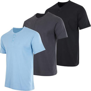 เสื้อยืดแขนสั้นทรงสปอร์ตสำหรับผู้ชาย ผ้าถักลายโพลีเอสเตอร์/คอตตอน สีดำล้วน ซักแล้ว น้ำหนัก 180 กรัม ผ้าหนา MOQ ต่ำ - Product Image 5
