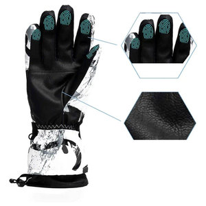 Gants de ski personnalisés antidérapants en softshell à doigts entiers avec fermeture auto-agrippante unisexe toutes saisons - Vente en gros MAX WORLD ENTERPRISES - Product Image 5