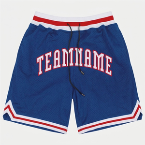 Shorts de basket-ball classiques pour hommes, noirs, avec logo brodé personnalisé, double couche de maille, vêtements de sport respirants pour l'été - Product Image 2