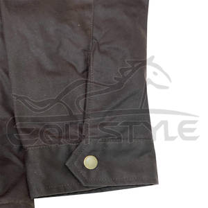 Chaqueta de caza marrón al por mayor, vaqueros aceitados, cortavientos con capucha para invierno, ropa de caza deportiva para exteriores con logotipo personalizado OEM, venta al por mayor - Product Image 4