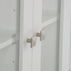 ตู้ติดผนังสองบานอะคาเดียนสีขาวบริสุทธิ์สำหรับจัดเก็บในครัว - Product Image 6