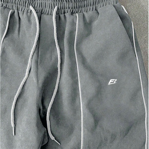 Conjuntos de sudadera con capucha y pantalones anchos de forro polar premium de marca privada, fabricante mayorista OEM ODM - Product Image 5