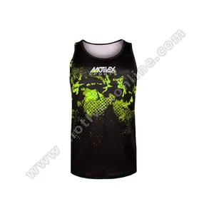 Gym Vest Sublimatie Vest Logo Custom Onesie Hardloopfitness Tops Motivex Sportkleding Yoga Bokstraining Heren Sport T-Shirt