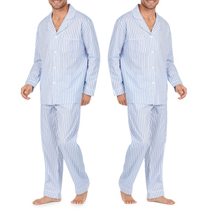 Conjunto de pijama de seda para hombres jóvenes, conjunto de pijama de manga larga, ropa de dormir de lujo de color sólido, conjunto de ropa transpirable para el hogar para hombres. - Product Image 6