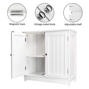 Mueble de Almacenamiento Blanco para Lavabo de Baño, Elegante Mueble de Vanidad - Product Image 5