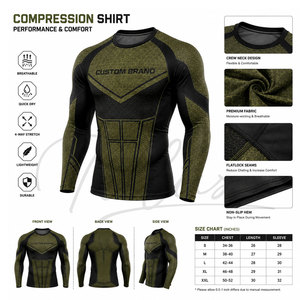 CMen <b>Compression</b> <b>shirt</b> High quality Solid Color Stretch Gym Slim Fit <b>Compression</b> <b>shirt</b> High Quality <b>Men</b> <b>Compression</b> <b>Shirt</b> - Product Image 4
