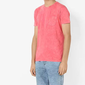 Camiseta de Hombre con Lavado Ácido Personalizada al Mejor Precio, Cómoda, Transpirable, Lisa, de Alta Calidad, Tallas Grandes, con MOQ Bajo - Product Image 5