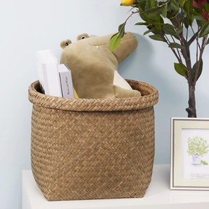 Natural Seagrass Foldable <b>Storage</b> <b>basket</b> Handmade <b>Storage</b> <b>Basket</b> Wholesale eco-friendly Made in Viet Nam - Product Image 6