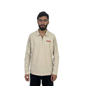 Polo à manches longues en coton 100% uni de haute qualité, polo de rugby à manches longues, polos à manches longues pour hommes - Product Image 1