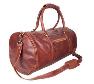 Sac de voyage en cuir imperméable de style nouveau, couleur unique, sac à dos de sport d'extérieur, sac de voyage en cuir tendance à vendre - Product Image 4