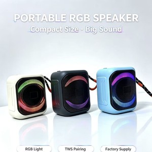 רמקול נייד SE-T31 עם תאורת RGB, בס עוצמתי, נגן אודיו אלחוטי, כרטיס TF, סטריאו TWS, מיני, חיצוני, רמקול מוזיקה לשולחן עבודה - Product Image 4