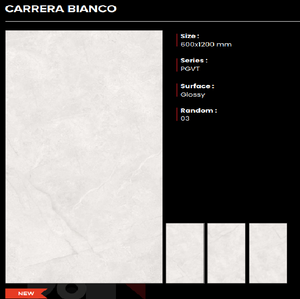 กระเบื้องพอร์ซเลนเนื้อแมทคุณภาพพรีเมียมสำหรับปูพื้น ขนาด 600x1200 มม. กันลื่น ยี่ห้อ CLAYTON CERAMIC ผลิตในอินเดีย - Product Image 1