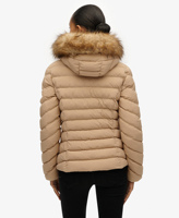 Veste matelassée pour femme en gros, personnalisable, décontractée, coupe-vent, avec fermeture éclair et poches latérales, manteau premium pour femme pour l'hiver
