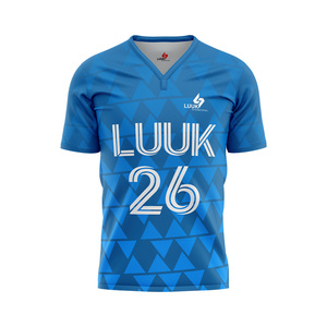 Camisetas de Fútbol Personalizadas para Hombre, Tallas Grandes, 100% Poliéster, Transpirables, Antibacterianas, con Logotipo Personalizado - Product Image 4