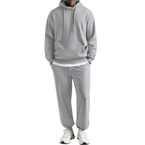 Nouveauté : Survêtement homme slim fit, tissu doux et respirant, pantalon de jogging à capuche, taille élastique, léger, décontracté, vêtements de sport pour la gym. - Product Image 1