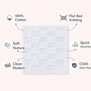 Couverture tricotée écologique pour lit plat pour enfants |   Couverture bébé 100% coton doux 70x100 cm |   Léger et confortable pour toutes les saisons - Product Image 4