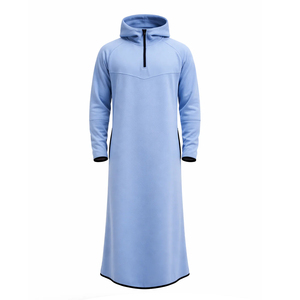 2026 Tech Thobes Fashion Hoodie Design Traditional Polyester Thobes and Turbans Custom Logo Sports Jubba Islamic Men Clothing - Product Image 1