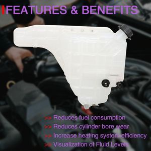 Serbatoio di Espansione del Liquido Refrigerante Bianco per International ProStar TRANSTAR 8600/9200/9400/990 2011-2018, Serbatoio di Troppopieno Monopezzo - Product Image 6