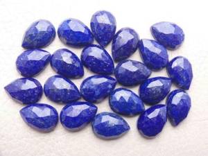 Pierre précieuse naturelle de lapis-lazuli de qualité supérieure, taille poire coupe rose, vente en gros, pierre taillée à la main de qualité fine pour la fabrication de bijoux par les designers - Product Image 3