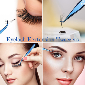 Pinzas Antideslizantes de Acero Inoxidable con Punta de Fibra de Alta Densidad, Duraderas, para Extensiones de Pestañas, Herramientas de Precisión para Kits de Belleza - Product Image 6