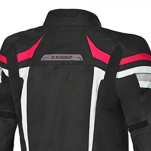 เสื้อแจ็คเก็ตขี่มอเตอร์ไซค์ 5Kingz Sports รุ่น Unisex แขนยาว สีดำแดง สะท้อนแสง กันน้ำ กันลม ไซส์ใหญ่ สำหรับทุกฤดู ผู้ใหญ่ - Product Image 5