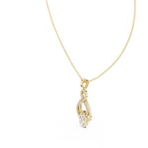 เพชรแล็บโกรว์รูปทรงหลากหลาย ทองคำแท้ 14K 18K จี้รูปทรงกลมแบบอินฟินิตี้ สร้อยคอ DEF VVS เครื่องประดับหรูหรา ขายส่ง - Product Image 5