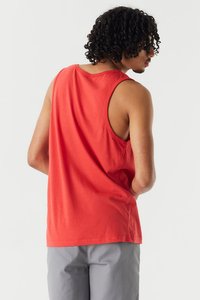 Camiseta sin Mangas Roja para Hombre, Cuello Redondo, Algodón, Informal, Transpirable, con Estampado Frontal, Gran Venta - Product Image 3