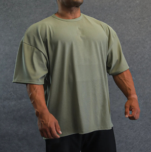 เสื้อยืดโอเวอร์ไซส์ทรงหลวม พลัสไซส์ เสื้อยืดสตรีทแวร์เปล่า 250gsm ผ้าฝ้าย 100% สำหรับผู้ชาย เสื้อยืดเปล่า - Product Image 1