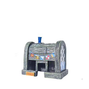 Estilo moderno dibujos animados piña acuario paisaje PVC resina artesanía decoración para acuarios decoración estilo 2 - Product Image 2