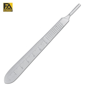 Manche de scalpel chirurgical avec échelle de mesure pour la chirurgie générale, instrument manuel de classe I certifié CE - Product Image 1