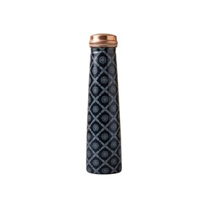 Wholesale Handcrafted Pure Copper <b>Water</b> <b>Bottle</b> with Artistic Peacock & Floral Print Leak Proof Metal Sports Drinkware - Product Image 3