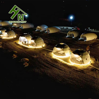 Hengnuo Camping Geo Dome Home Kit de dôme géodésique d'arrière-cour Tentes Glamping Garden Igloo Dome House
