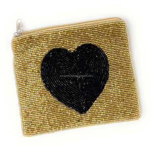 Pochette à monnaie zippée brodée trèfle gnome en perles faites à la main, sac cadeau tendance pour la Saint-Patrick, compact, vente en gros - Product Image 3