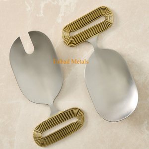 Antique Brass Hammered <b>Cheese</b> Knives <b>Set</b> of 3 <b>Cheese</b> Knives Bodin Wired <b>Cheese</b> Knives <b>Set</b> of 3 - Product Image 3