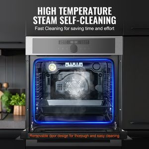 Single 24\" Electric Built-In Wall Oven with 16 <b>Cooking</b> Functions and 3150W 2.68 Cu.Ft Capacity 3150W <b>Timer</b> - Product Image 5