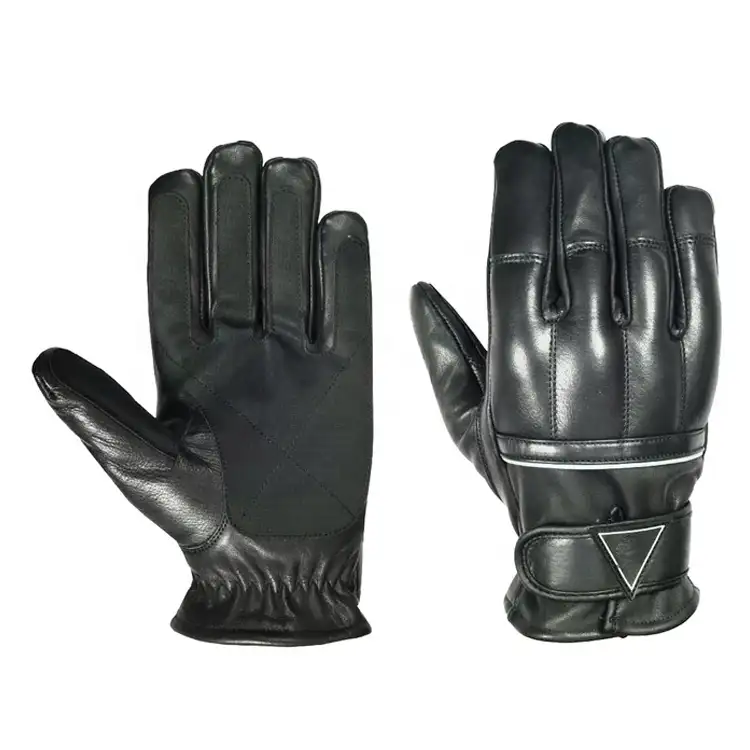 Nieuwe Pro Kwaliteit Hoge Prestaties Lederen Handschoenen Zand Gevuld Kevlr Palm Voering Tactische Politie Handschoenen