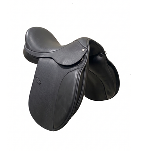 Selle d'équitation anglaise en cuir noir de qualité supérieure, durable et confortable, équipement d'équitation, accessoires pour chevaux - Product Image 4