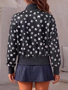 เสื้อสเวตเชิ้ตผู้หญิงทรงโอเวอร์ไซส์ คอสูง แขนยาว มีซิปครึ่งตัว ผ้าฟลีซ มีกระเป๋าจิงโจ้ ระบายอากาศได้ดี น้ำหนัก 200 กรัม เหมาะสำหรับฤดูใบไม้ร่วง - Product Image 2