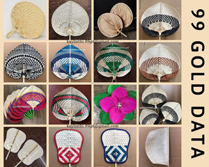 Offre Spéciale Tissé Ventilateur De Main De Paille Naturelle Les Fans de Décoration Pour femmes Fille De Mariage En Plein Air - Product Image 3