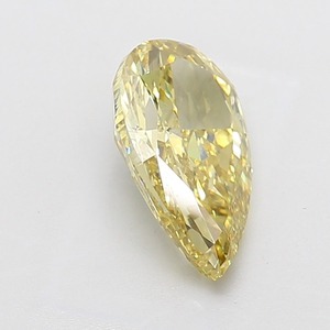 Diamant en forme de poire jaune intense fantaisie de 3,00 carats, clarté VVS2, coupe excellente, diamant certifié pour bijoux de luxe - Product Image 4
