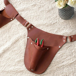 Ceinture porte-outils en cuir pour fleuriste, logo personnalisé, vente en gros, OEM, multi-poches, durable, organisateur de jardinage, qualité supérieure, à vendre - Product Image 1