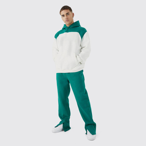 Ensemble de jogging pour homme en coton, tissu respirant, sweat-shirt et pantalon de jogging doux, tenue décontractée confortable pour tous les jours, entraînement en salle de sport. - Product Image 4