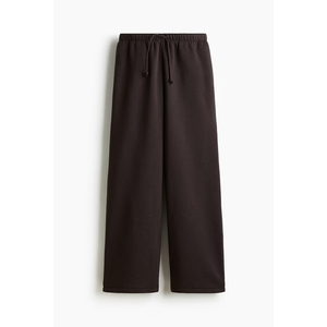 Pantalones Deportivos Negros para Hombre, Cintura Elástica con Cordón, Bolsillos Laterales, Pantalones Casuales de Algodón Tejido de Peso Medio, Ropa de Otoño - Product Image 5