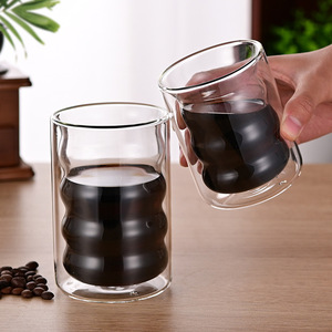 Vaso <span class=keywords><strong>de</strong></span> Vidrio <span class=keywords><strong>de</strong></span> Borosilicato <span class=keywords><strong>de</strong></span> Alta Calidad con Doble Capa Aislante, Libre <span class=keywords><strong>de</strong></span> BPA, Apto <span class=keywords><strong>para</strong></span> Microondas, <span class=keywords><strong>para</strong></span> Café, Leche, Té, Jugos, <span class=keywords><strong>para</strong></span> el Hogar, Restaurantes y Hoteles - Product Image 2