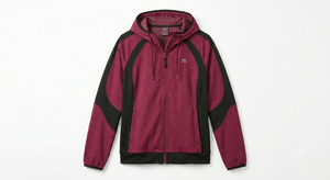 Veste de survêtement zippée en polaire à capuche unie pour femme, idéale pour la gym, la course et les activités de plein air - Product Image 2
